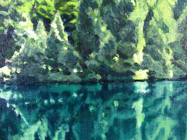 楽天市場】石川滋彦 山湖静日-志賀高原三角池 油彩6号 : ギャラリー