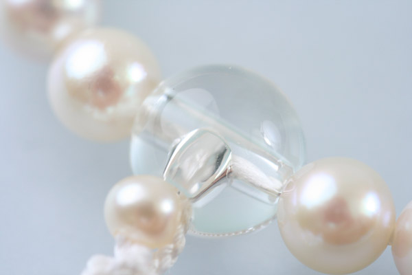 楽天市場】【限定品】数珠 女性用 二連寸法切 本真珠(パール)7mm玉本