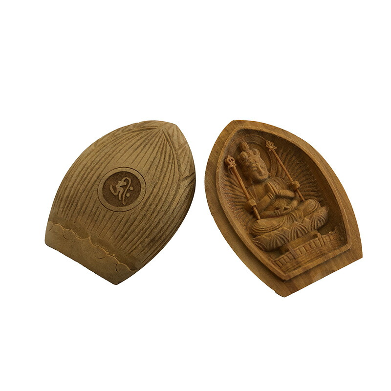 楽天市場】総白檀お守り仏 千手観音菩薩 守護本尊(子年) 金襴袋付 送料