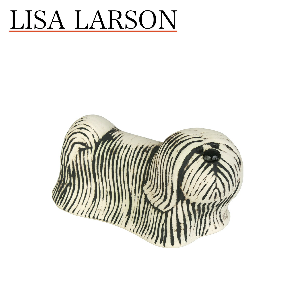 楽天市場】リサラーソン 置物 犬 ミニケンネル スカイテリアー