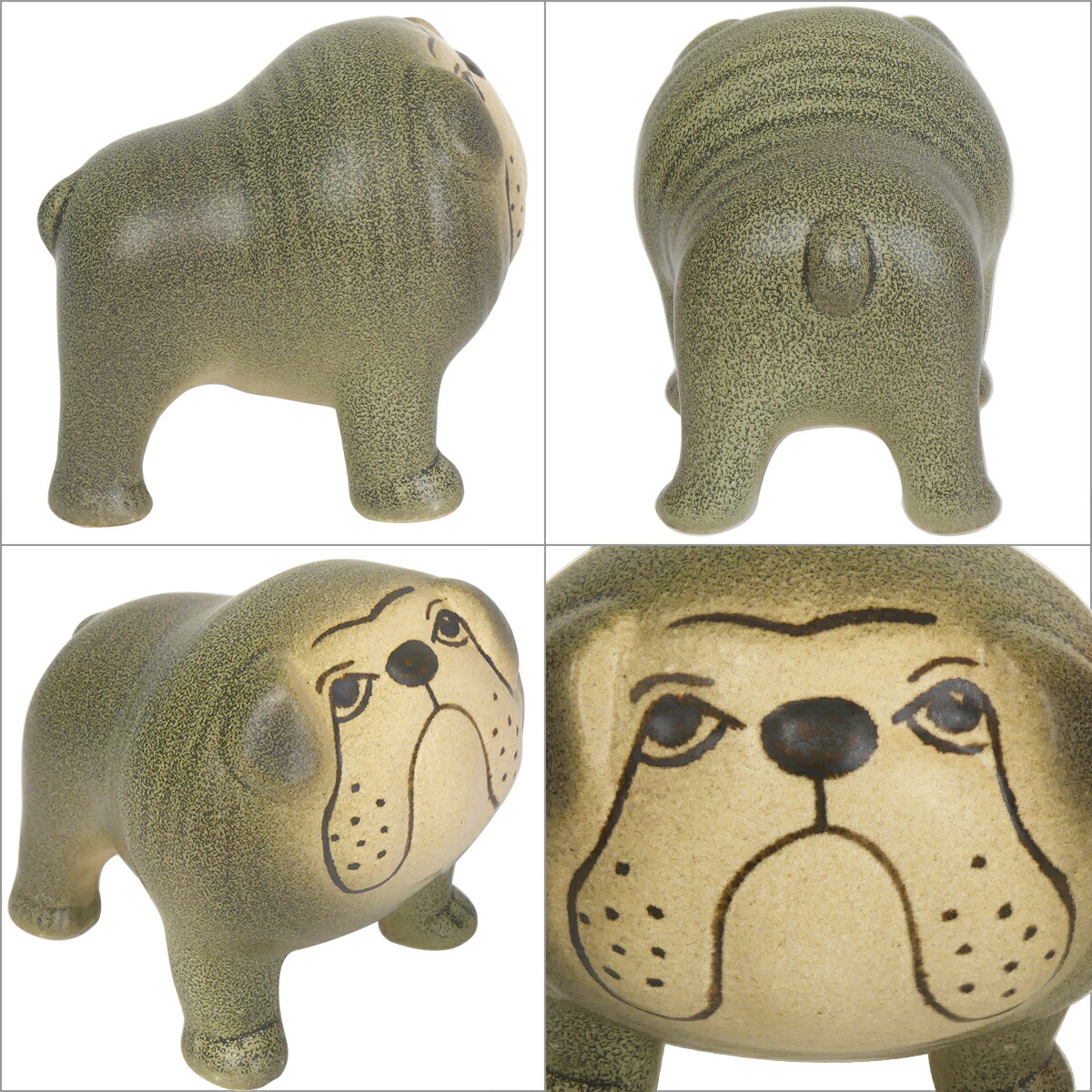 楽天市場】リサラーソン 置物 ケンネル ブルドッグ 陶器 犬 ミディアム