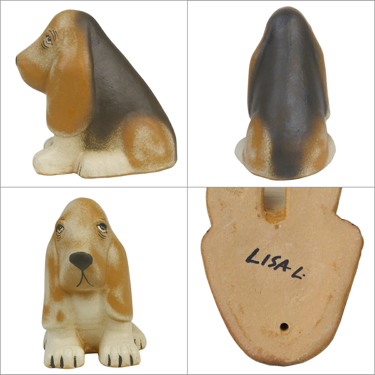 楽天市場】リサラーソン 置物 ケンネル バセット 動物 LisaLarson