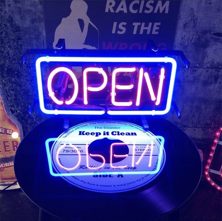 楽天市場】AMERICAN DINER!! ネオンサイン(ガラス管)!! ｢OPEN