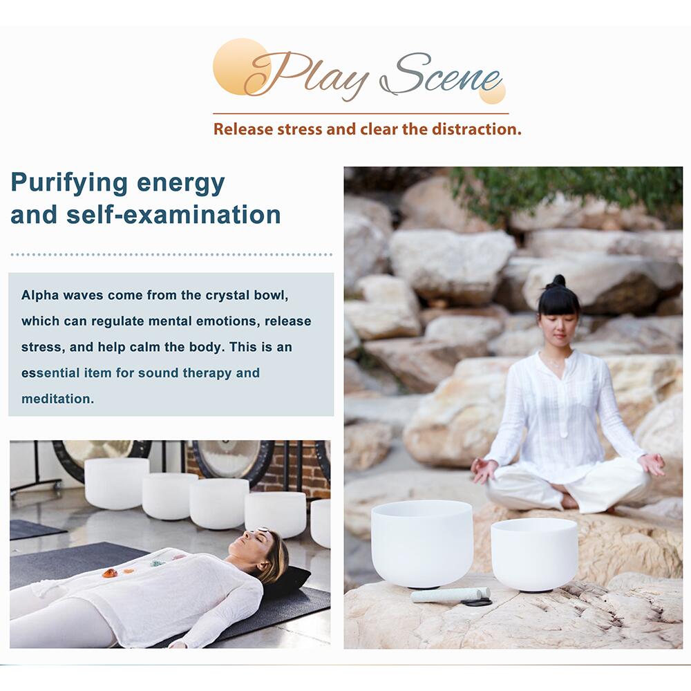 楽天市場】クリスタルボウル7個セット432Hz ボール シンギングボウル