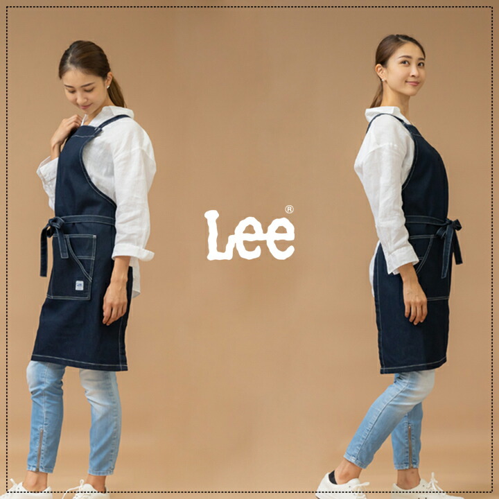 楽天市場】【即日発送】Lee リー エプロン カフェエプロン 前掛け 胸
