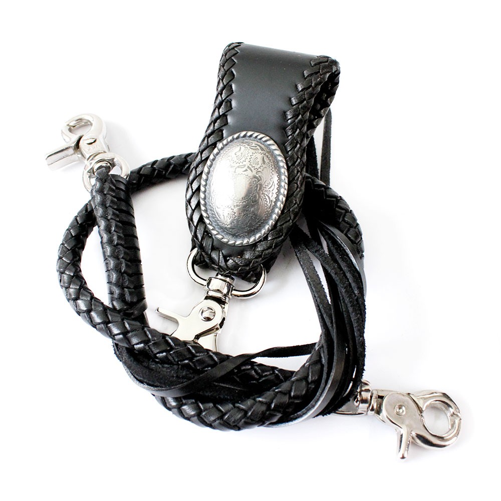 楽天市場】6本編みサドルレザーウォレットロープ＆サドルレザーベルト