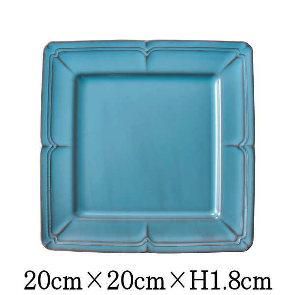 楽天市場】スクエアプレート ブルーの通販