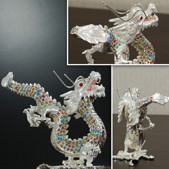 楽天市場】Colorful Dragon カラフルドラゴン 色鮮やかな皇帝龍の置物