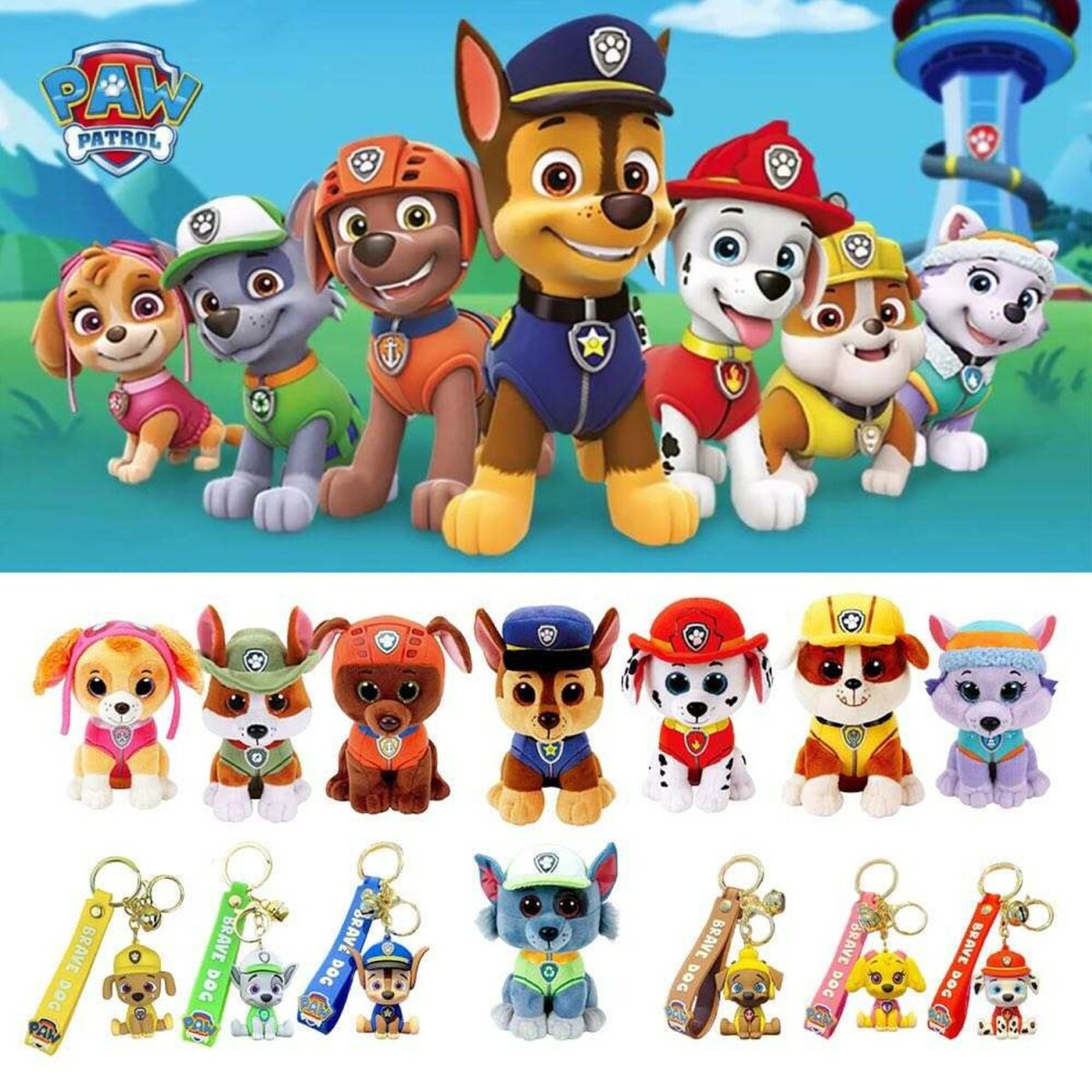 楽天市場】8個セット おまけ付き 15cm パウパトロール おもちゃ グッズ