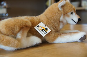 楽天市場】【在庫あり】Kosen ケーセン ドイツ製 ぬいぐるみ 柴犬 伏せ