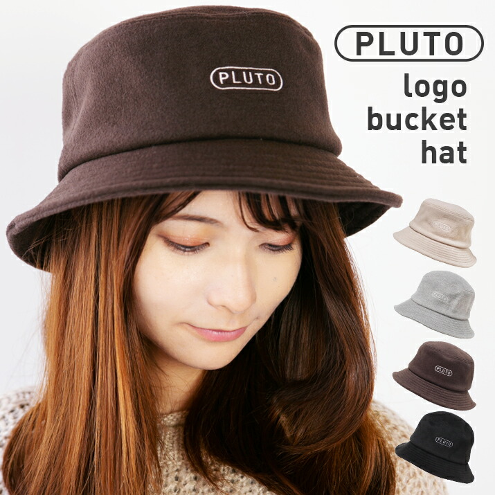 楽天市場】メルトンPLUTO刺繍バケットハット ハット レディース 帽子