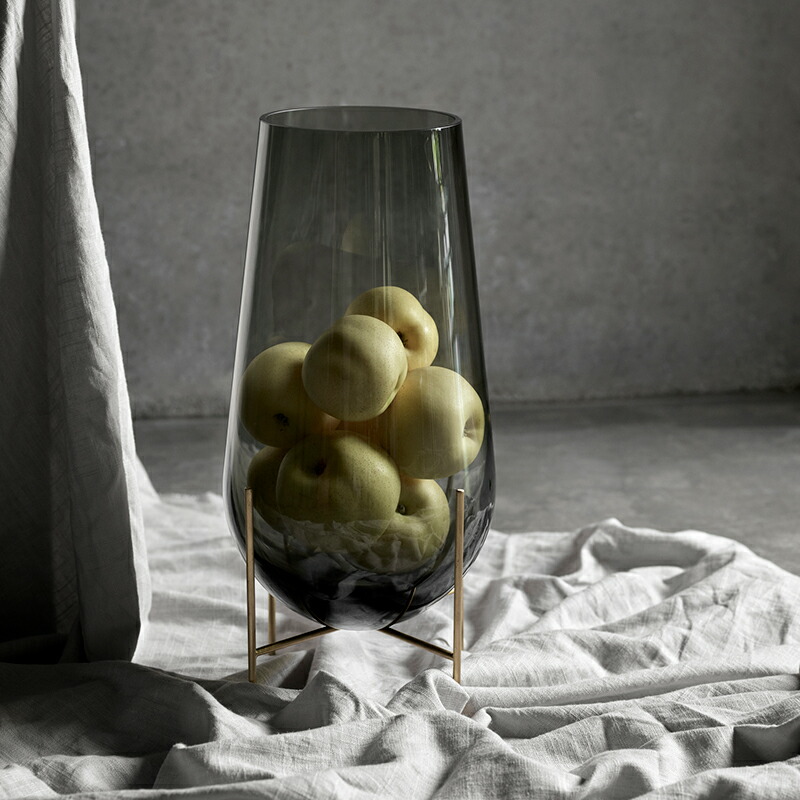 楽天市場】【公式】 北欧 Audo Copenhagen Echasse Vase Smoked