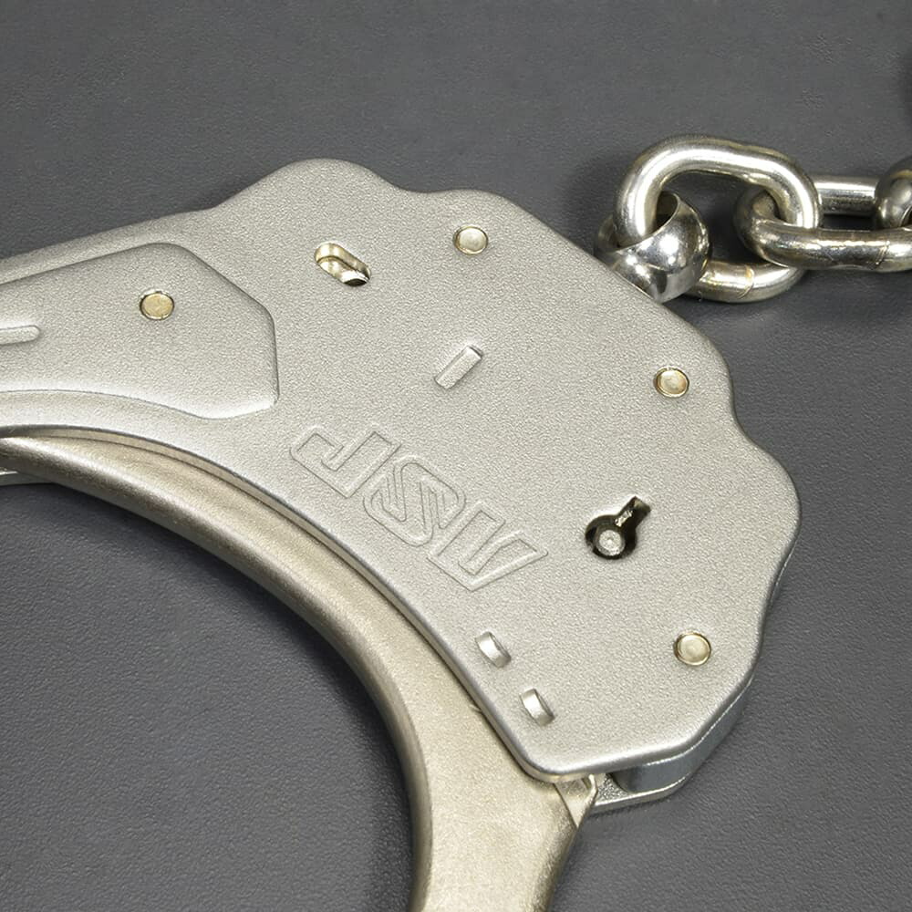 楽天市場】ASP 手錠 ハンドカフ Sentry Chain ダブルロック式 シルバー