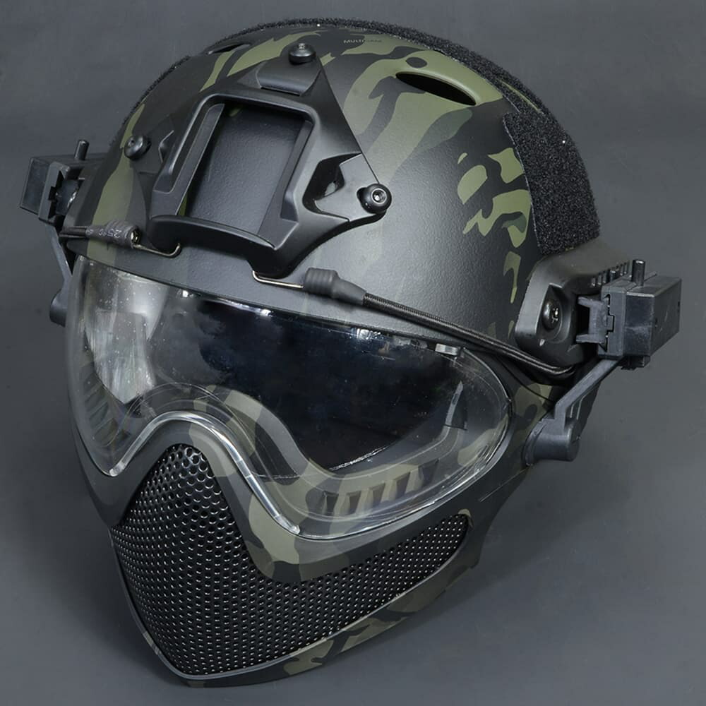 楽天市場】WoSporT タクティカルヘルメット FASTタイプ フェイスガード