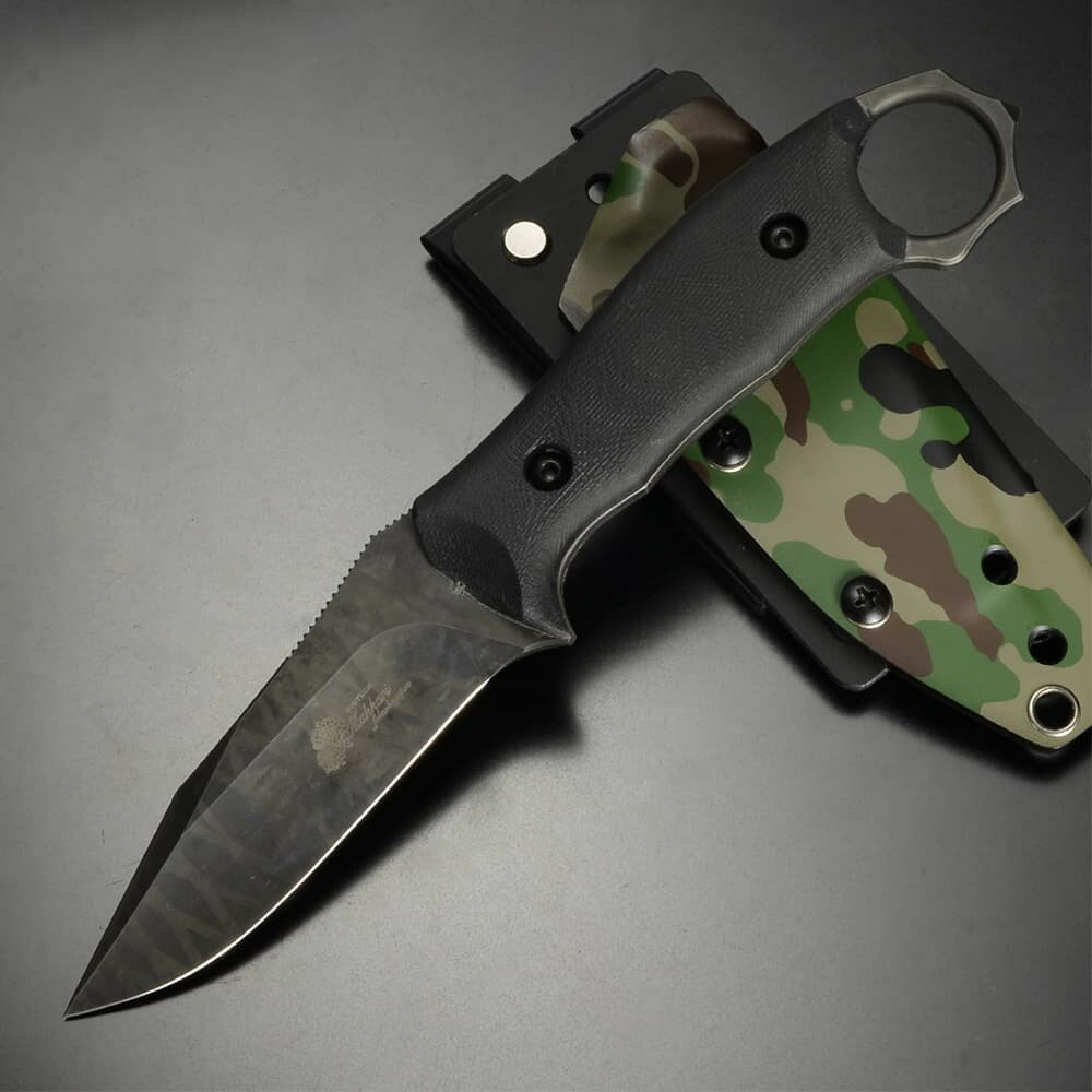 楽天市場】makkari knives アウトドアナイフ 間狩純平作 twenty 迷彩