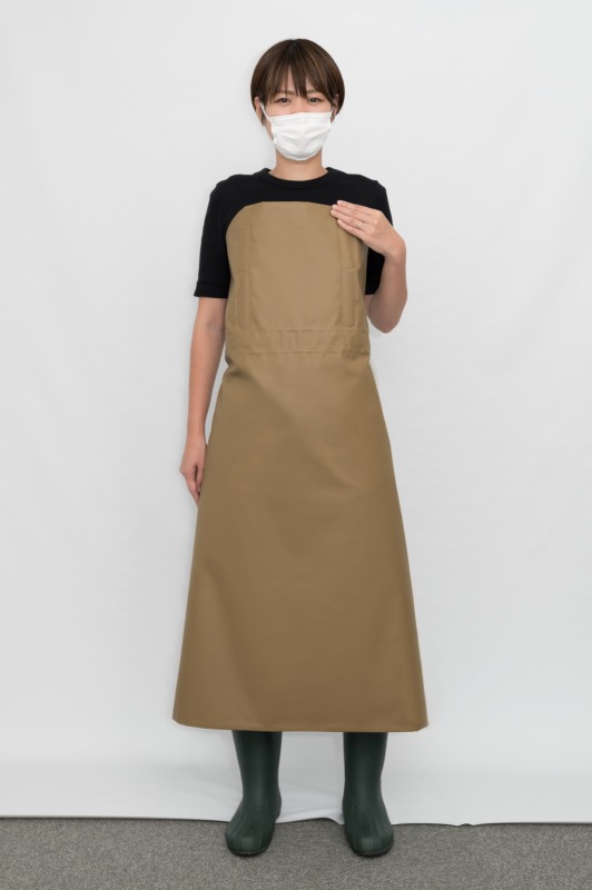 楽天市場】【公式】 防水 エプロン 肩紐なし Mサイズ 前掛け 2色