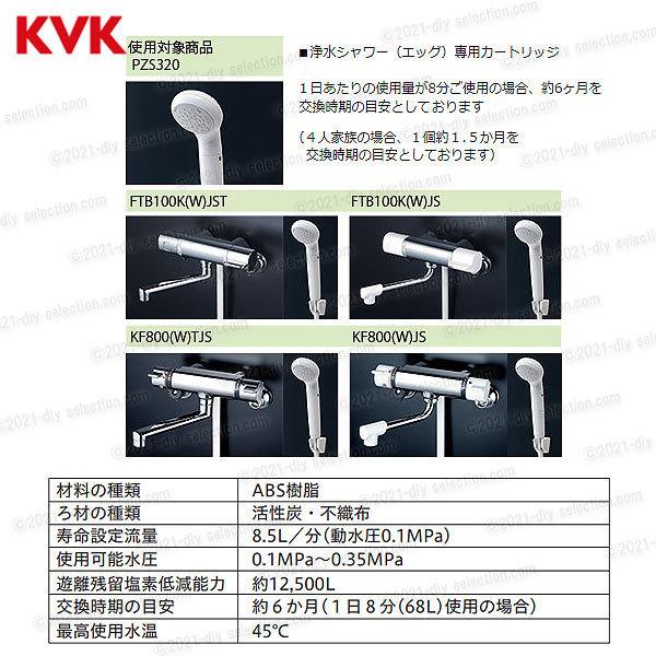 楽天市場】KVK 浄水シャワーegg水栓 浄水カートリッジ 2個 PZS170-2