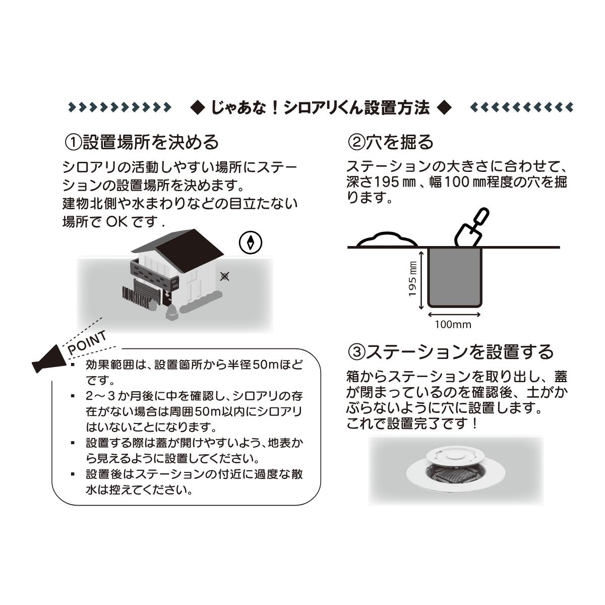 楽天市場】シロアリ駆除 防蟻 簡単施工 じゃあな！シロアリくん 防虫