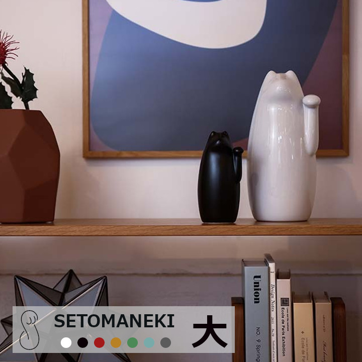 楽天市場】SETOMANEKI（大）27cm[中川政七商店 招き猫 ギフト 瀬戸焼