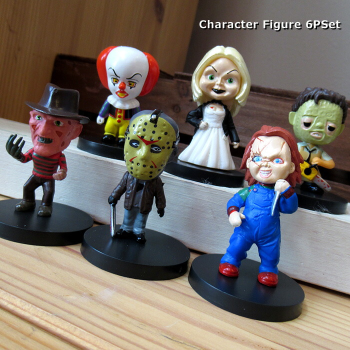 楽天市場】フィギュア 6体セット ホラー映画 キャラクター 雑貨 ミニ