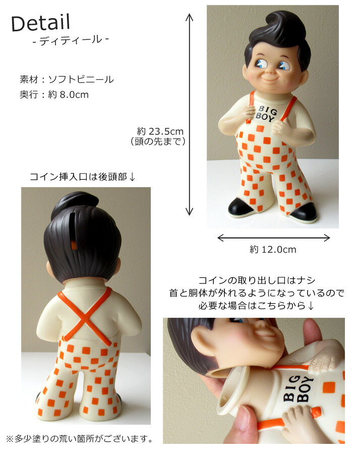 楽天市場】貯金箱 BIGBOY ビッグボーイ コインバンク バンク