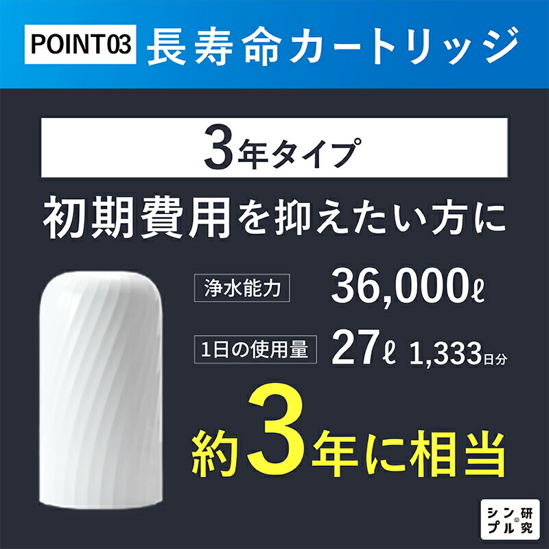 楽天市場】ビューク 浄水器 | 3年交換｜逆流洗浄機能付き| 暮らしに
