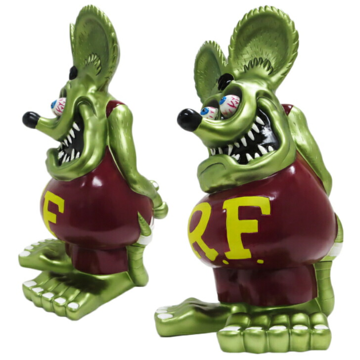 楽天市場】ラットフィンク ジャンボ コインバンク メタリック グリーン