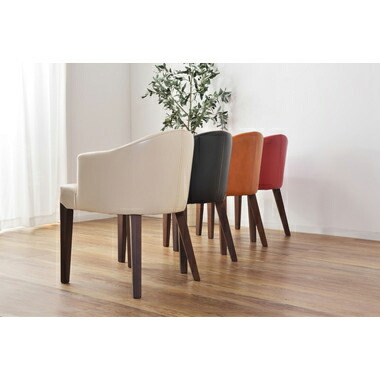 楽天市場】ダイニングチェアー 合皮製 レッド 赤 アイボリー 白