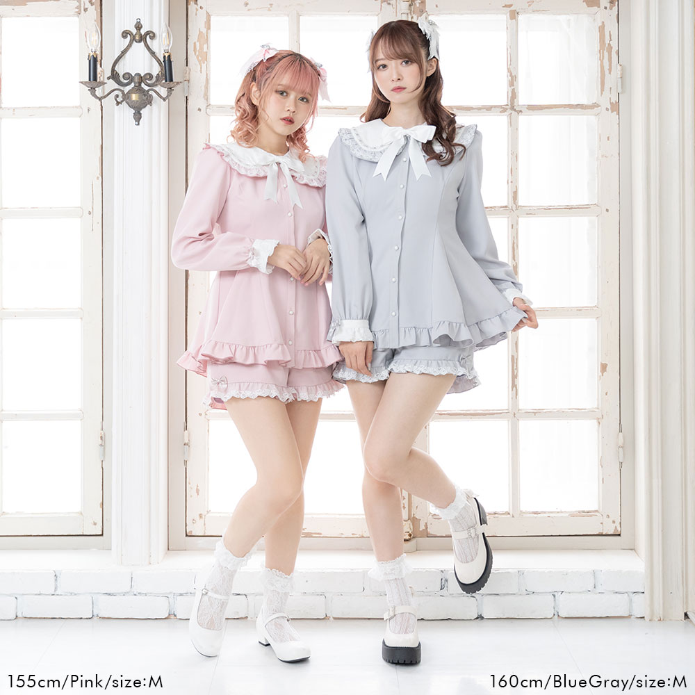 楽天市場】うさ耳はしごレースリボンセットアップ レディース