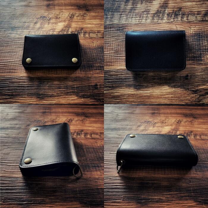 楽天市場】トラッカーウォレット 栃木レザー ミドル ショート 本革