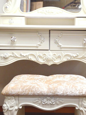 楽天市場】送料無料 アウトレット特価品 ロココ ドレッサー3点セット