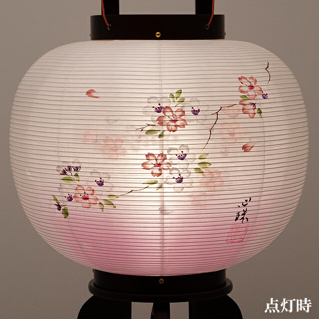 楽天市場】【盆提灯 セット】 住吉行灯セット 対柄 住吉提灯7番 大内