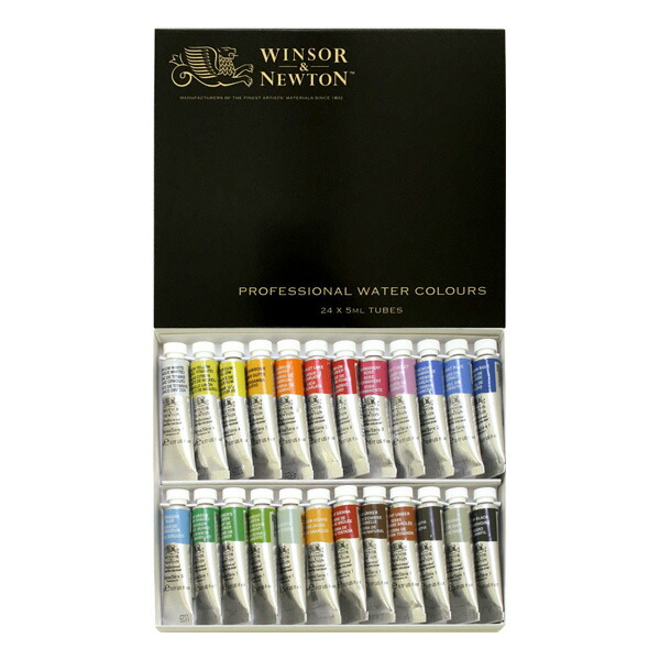 楽天市場】ウィンザー＆ニュートン水彩絵具セット 24色セット : 陶芸