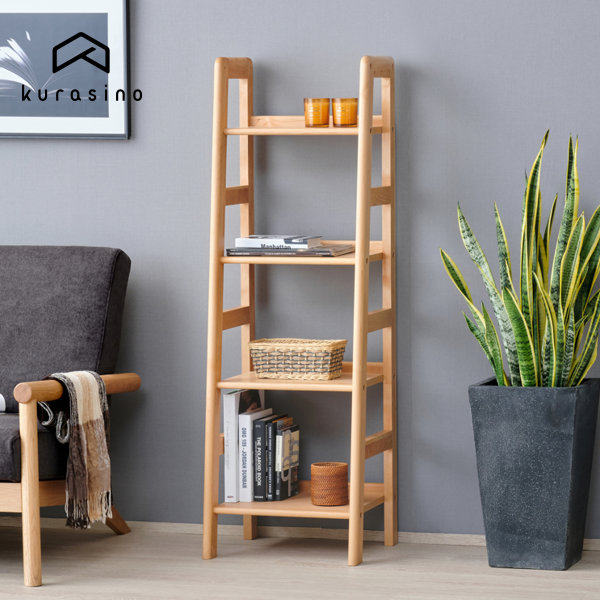 楽天市場】幅44 4段 シェルフ ラック オープンラック ウッドラック