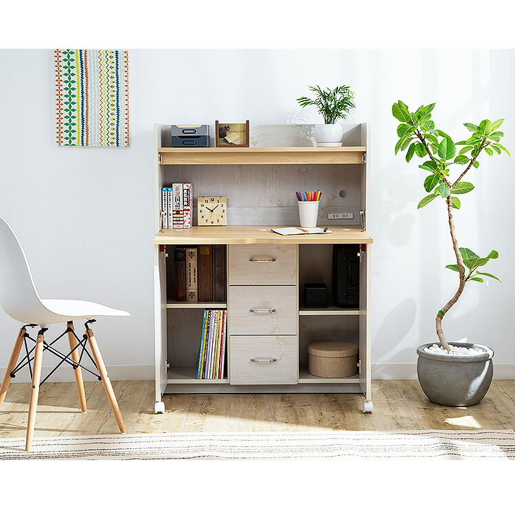 楽天市場】学習机 折りたたみ 勉強机 ライティングデスク FJ-010-IR 幅