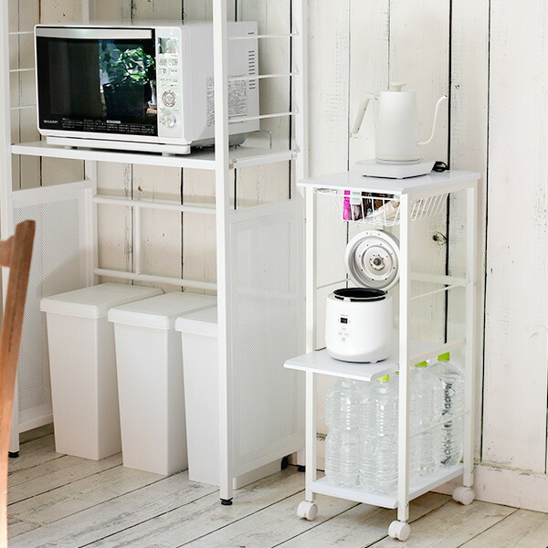 楽天市場】キッチンワゴン 隙間収納 幅30タイプ キャスター付き 幅29.5