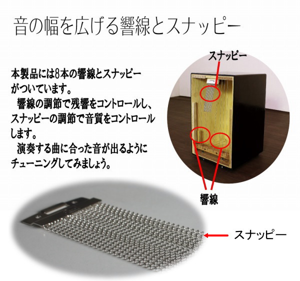 楽天市場】打楽器 カホン (スナッピー付・響線8本)【代引不可】 楽天