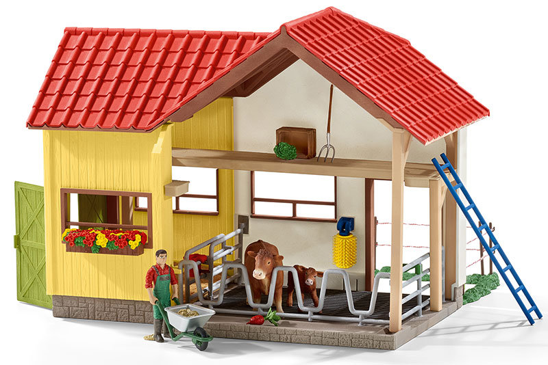 楽天市場】シュライヒ 動物フィギュア セット 納屋と牛たちの牧場