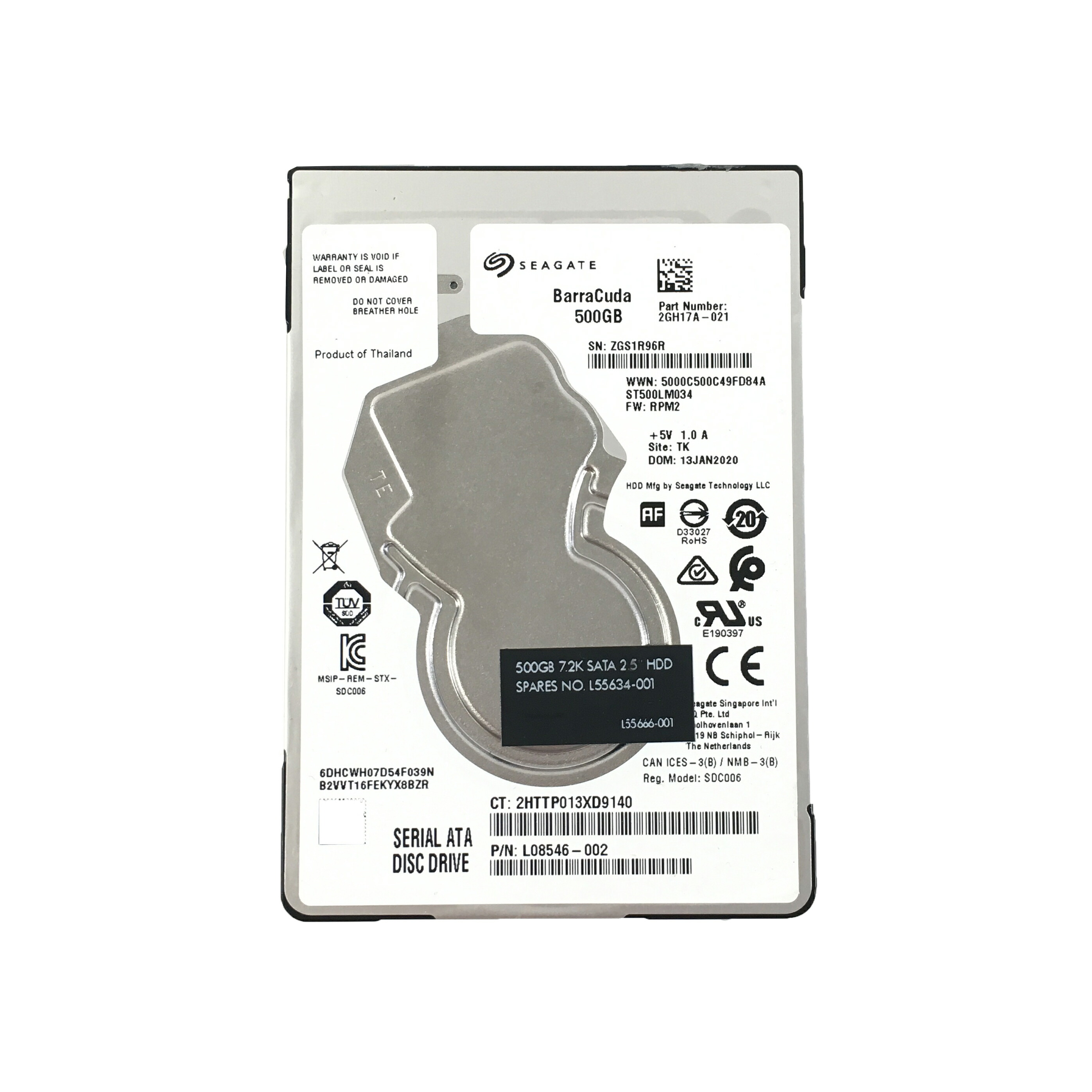 楽天市場】R054-Seagate 2.5インチ 500GB SATA HDD 1点 シーゲイト