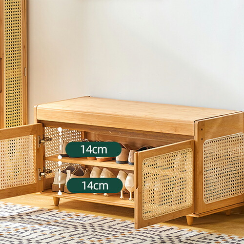 楽天市場】玄関ベンチ ラタン編み風 幅90cm ダイニングベンチ 大容量