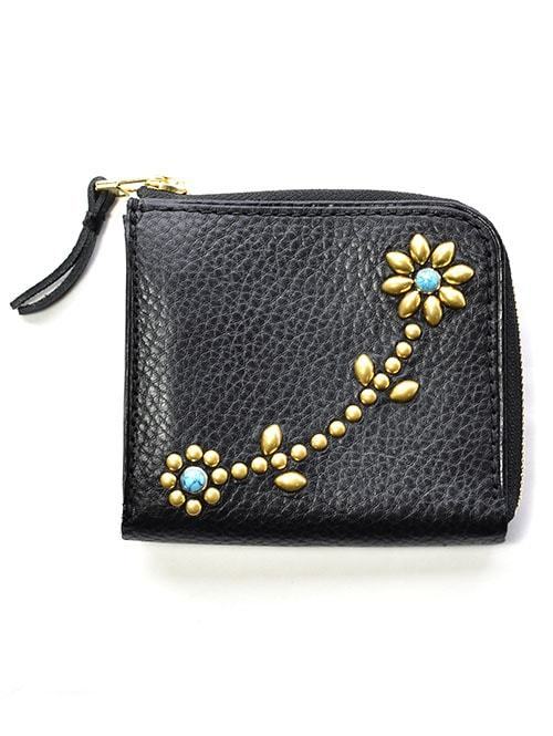 楽天市場】CROSSED ARROWS アリゾナレザー L字 スタッズウォレット