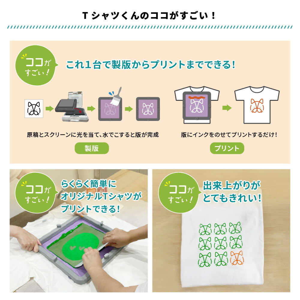 楽天市場】Tシャツくん ミドル シルクプリントキット HR-101390016 | T