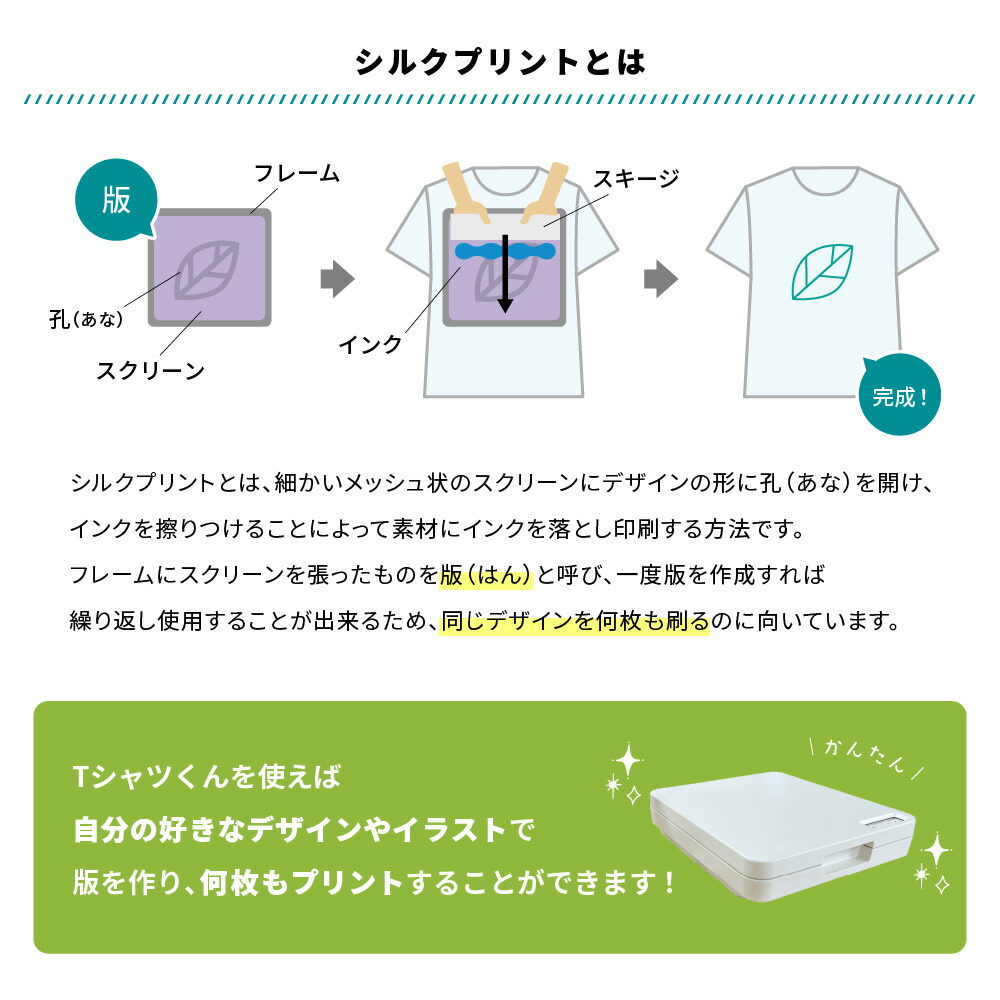楽天市場】Tシャツくん ミドル シルクプリントキット HR-101390016 | T