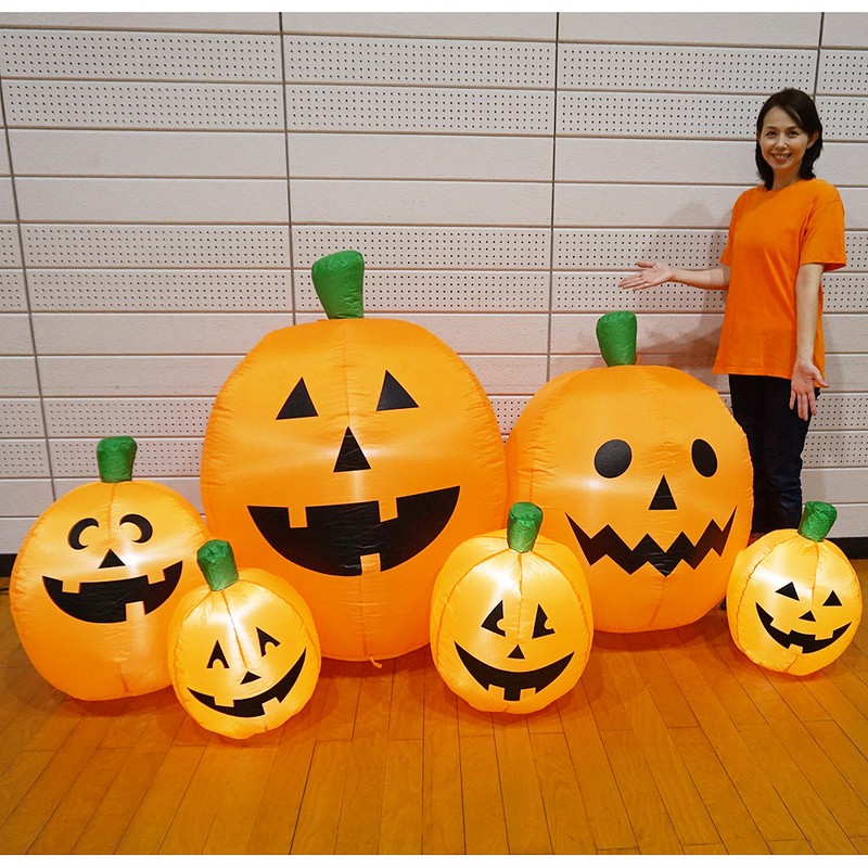 楽天市場】ハロウィンエア装飾 エアブロー ワイドパンプキン W230cm