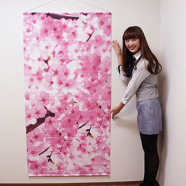 楽天市場】桜タペストリー 桜枝満開 防炎加工 L180cm / 桜 装飾 幕