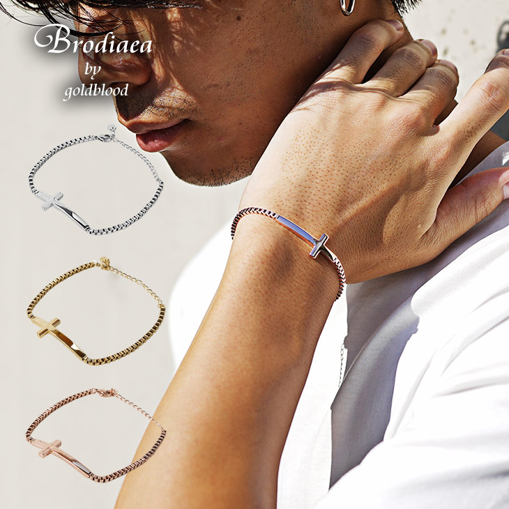 楽天市場】ブレスレット メンズ ブランド つけっぱなし クロス 十字架