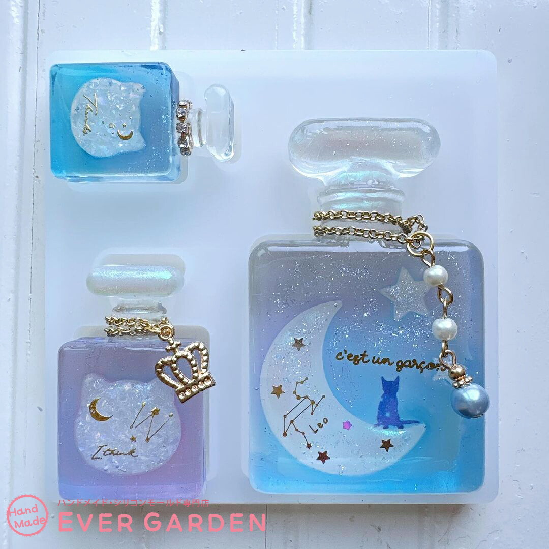 楽天市場】【おしゃれな香水瓶が作れる】 シリコンモールド 香水瓶 3