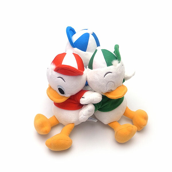 楽天市場】ぬいぐるみ3個 ヒューイ デューイ ルーイ ドナルドの