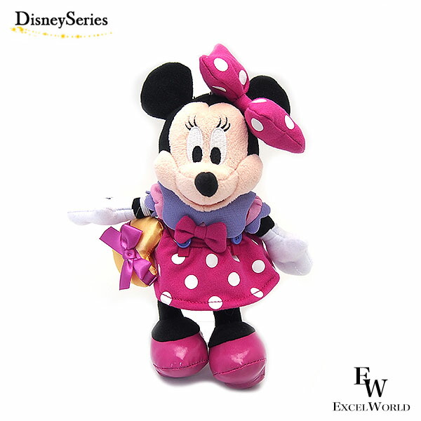 楽天市場】ミニー ぬいぐるみバッジ ピンク バッグチャームにも