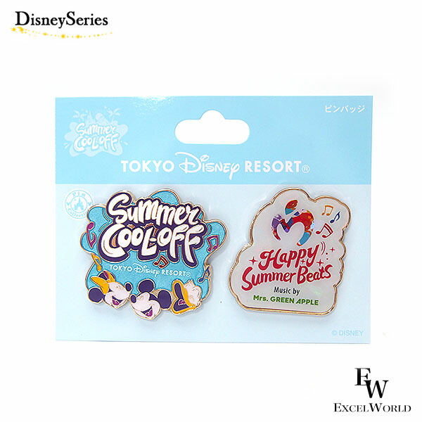 楽天市場】ピンバッジ2個 サマー・クールオフ at Tokyo Disney Resort